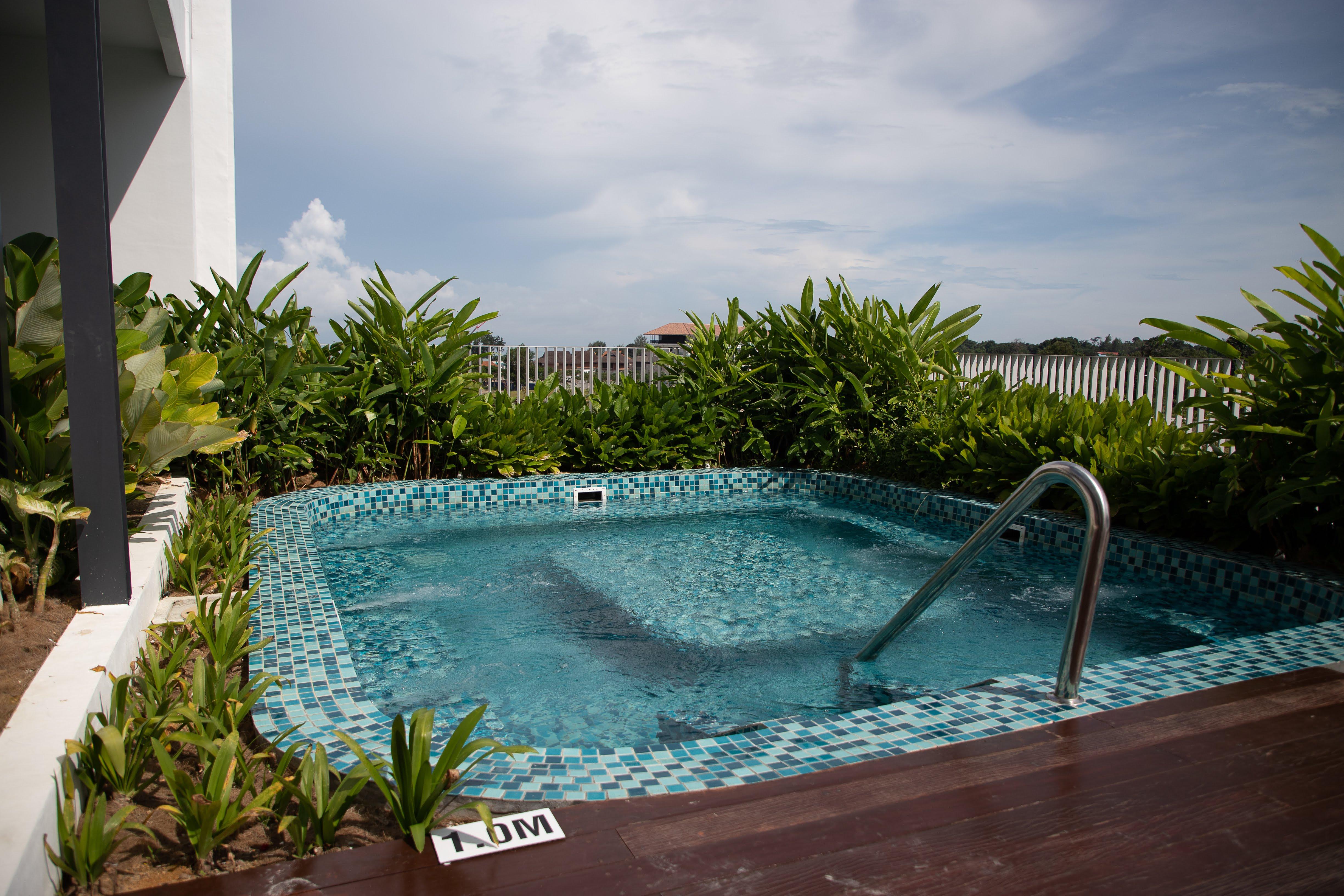 فندق هارد روك ديسارو كوست دِسارو المظهر الخارجي الصورة A rooftop swimming pool in Singapore